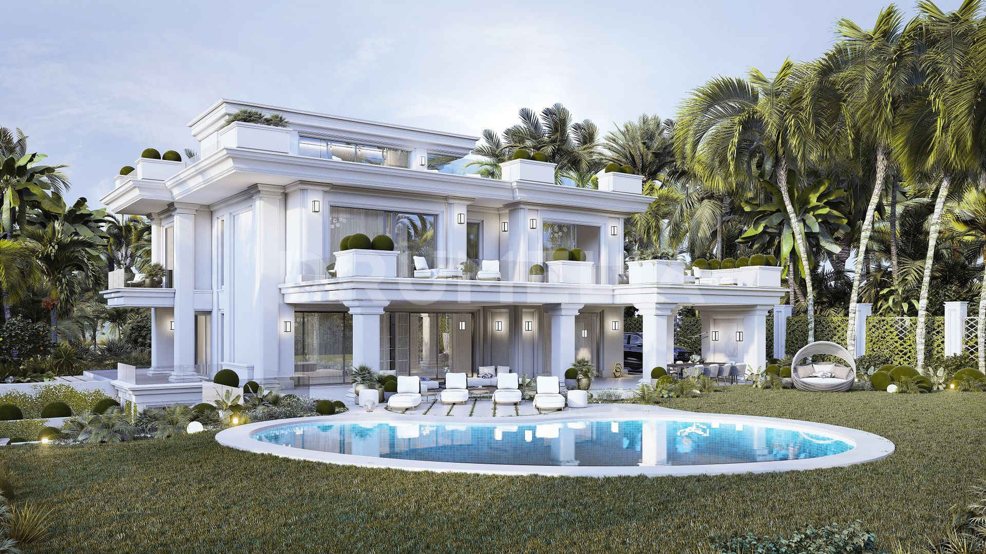 Imponerande ny modern lyxvilla i Las Lomas del Marbella Club, Golden Mile