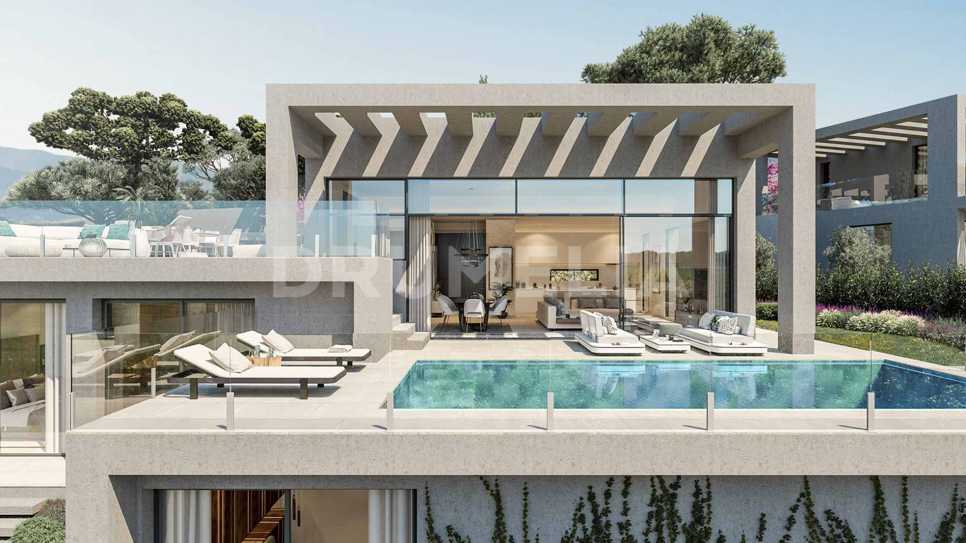 Brandneue Luxusvilla mit Aussicht und moderner Ästhetik in Benahavis (Projekt)