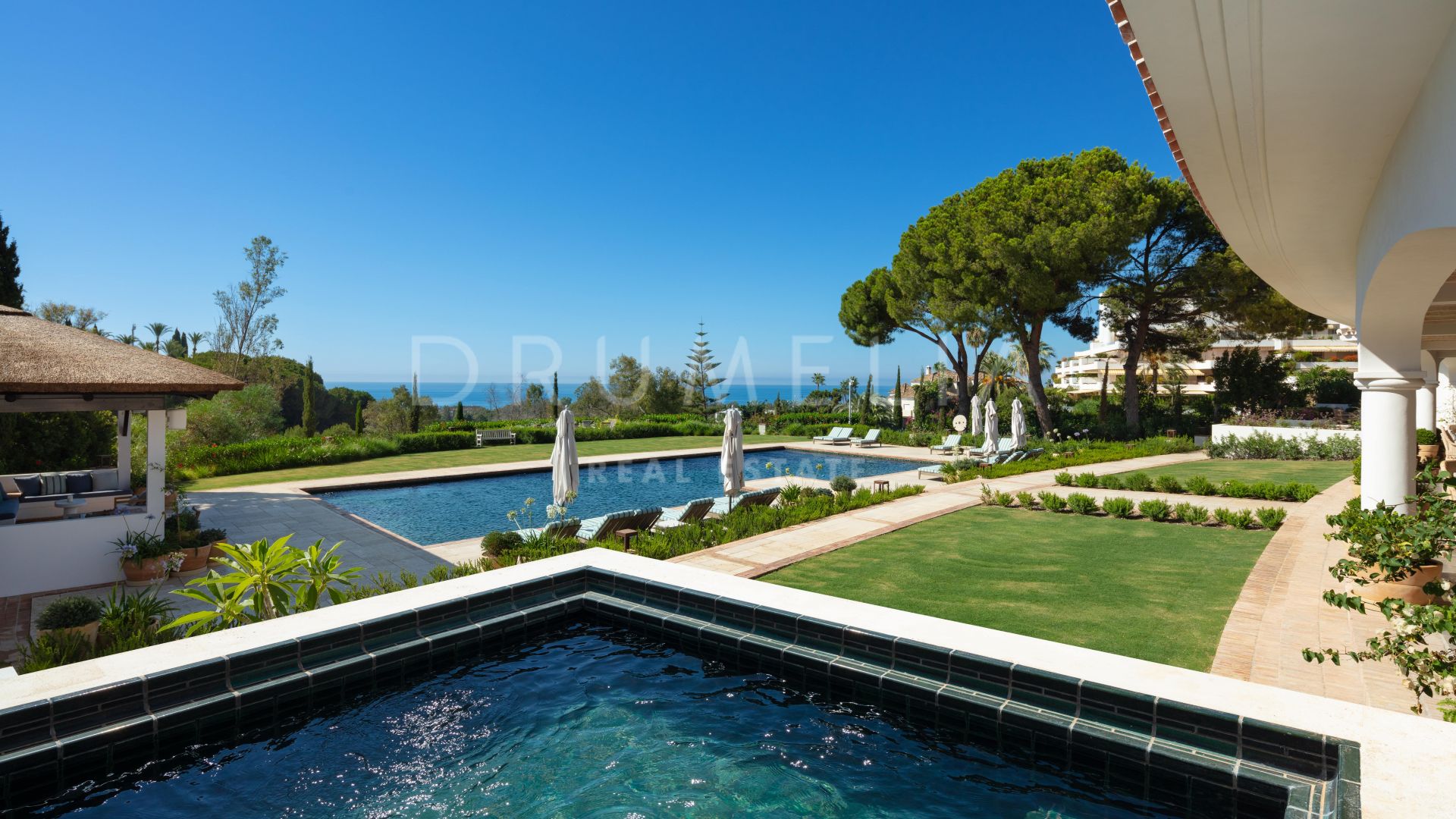 Unique Andalusian mansion with panoramic sea views in Las Lomas de Marbella Club, Marbella Golden Mile