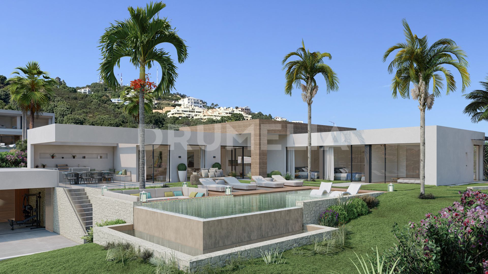 New Modern Chic Designer House in Altos de los Monteros, Marbella