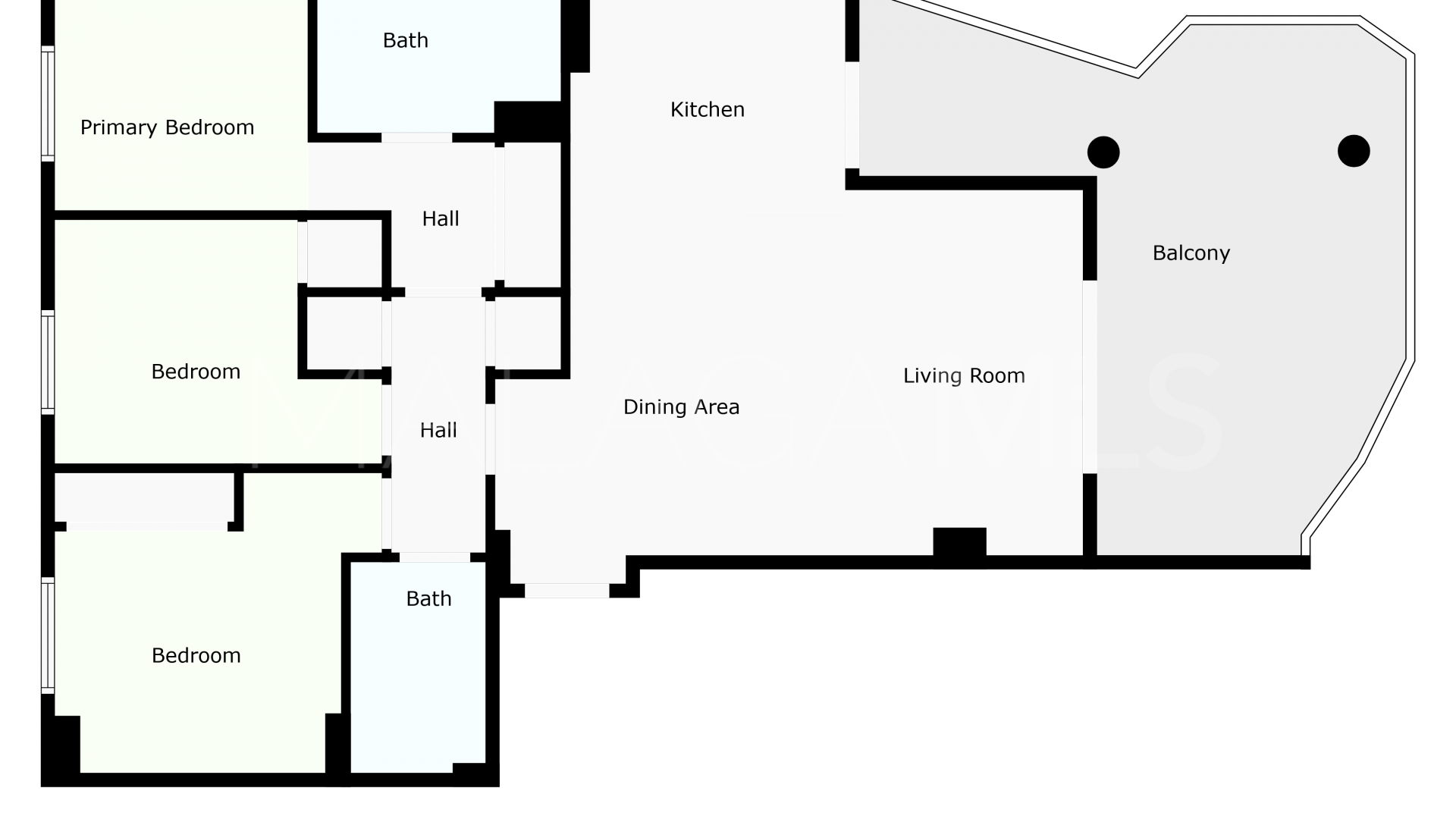Apartamento a la venta in El Higueron with 3 bedrooms