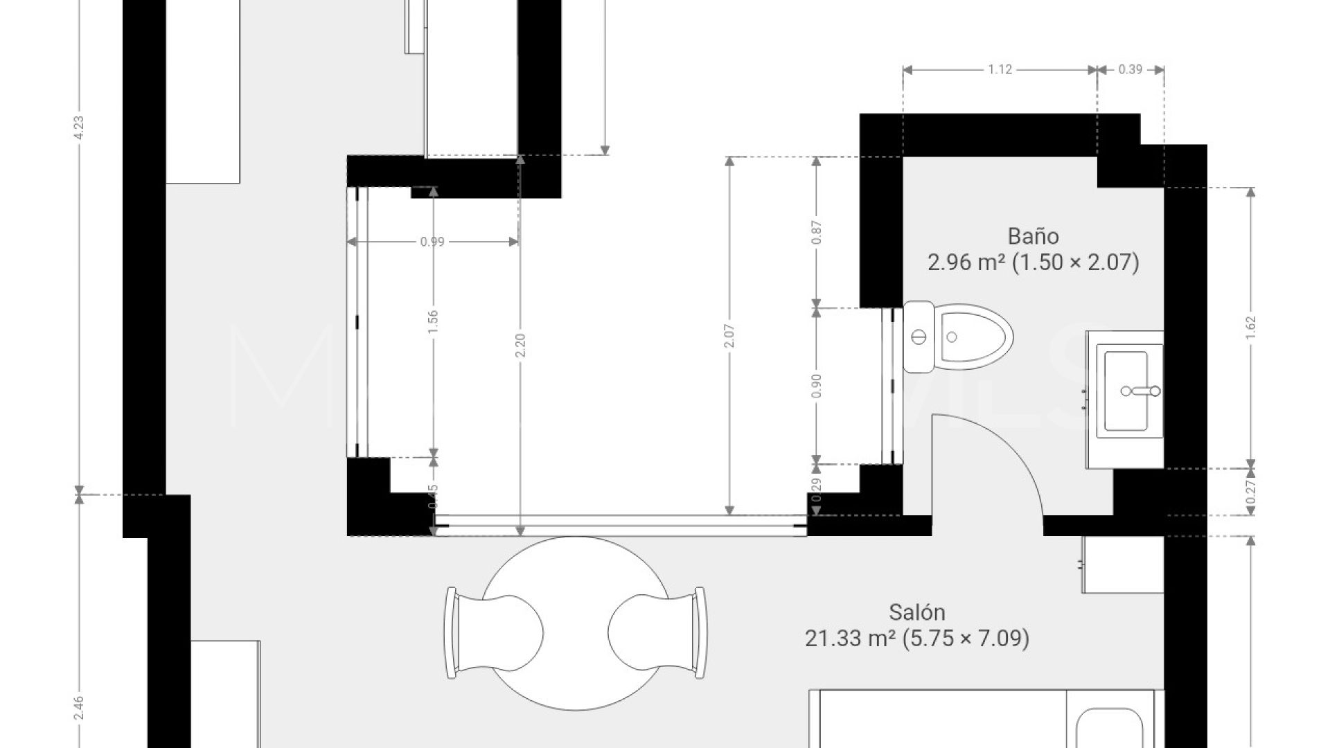 La Merced, estudio for sale