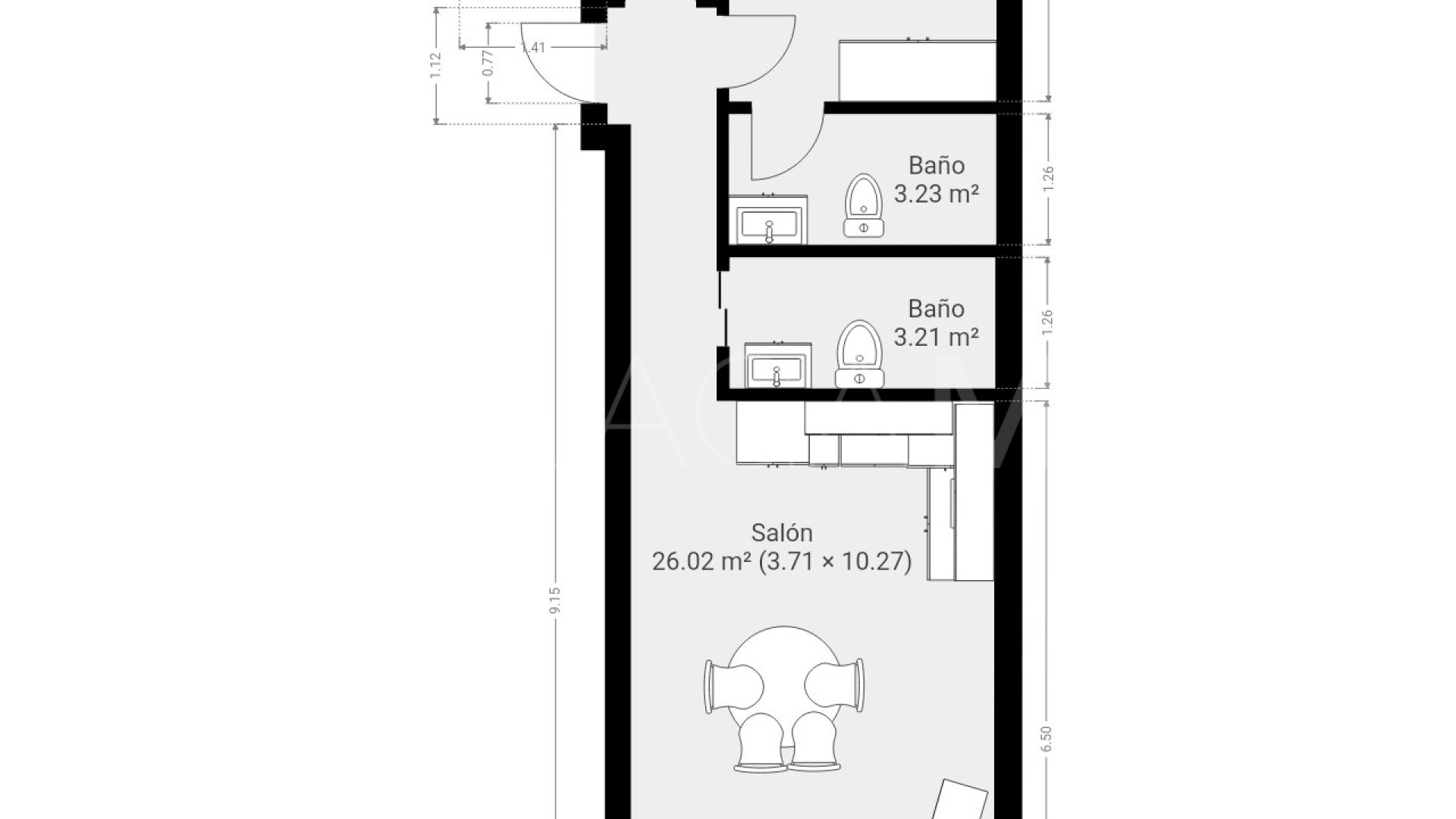 For sale apartment in Perchel Norte - La Trinidad with 2 bedrooms