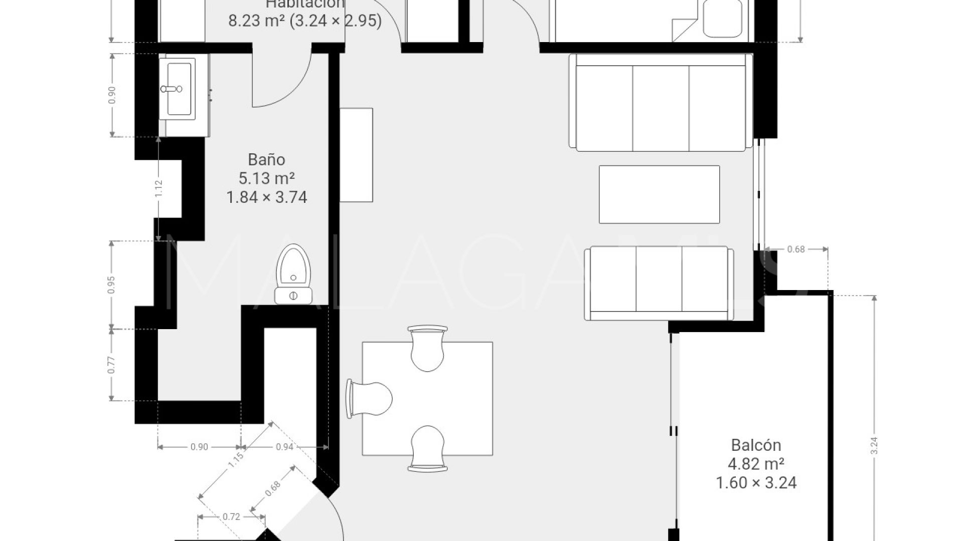 Appartement for sale in Huelin