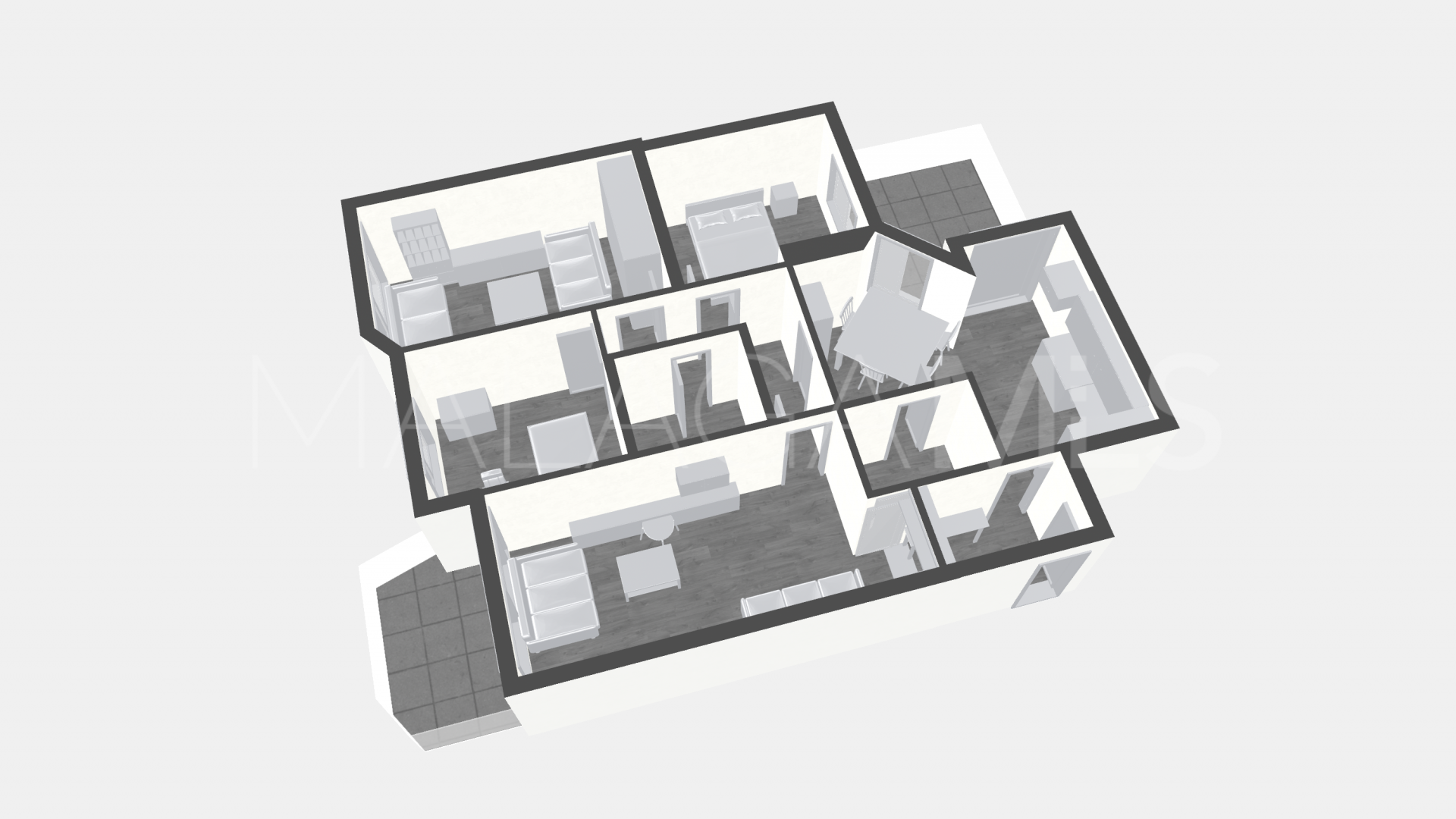 Buy apartamento with 3 bedrooms in Perchel Sur - Plaza de Toros Vieja