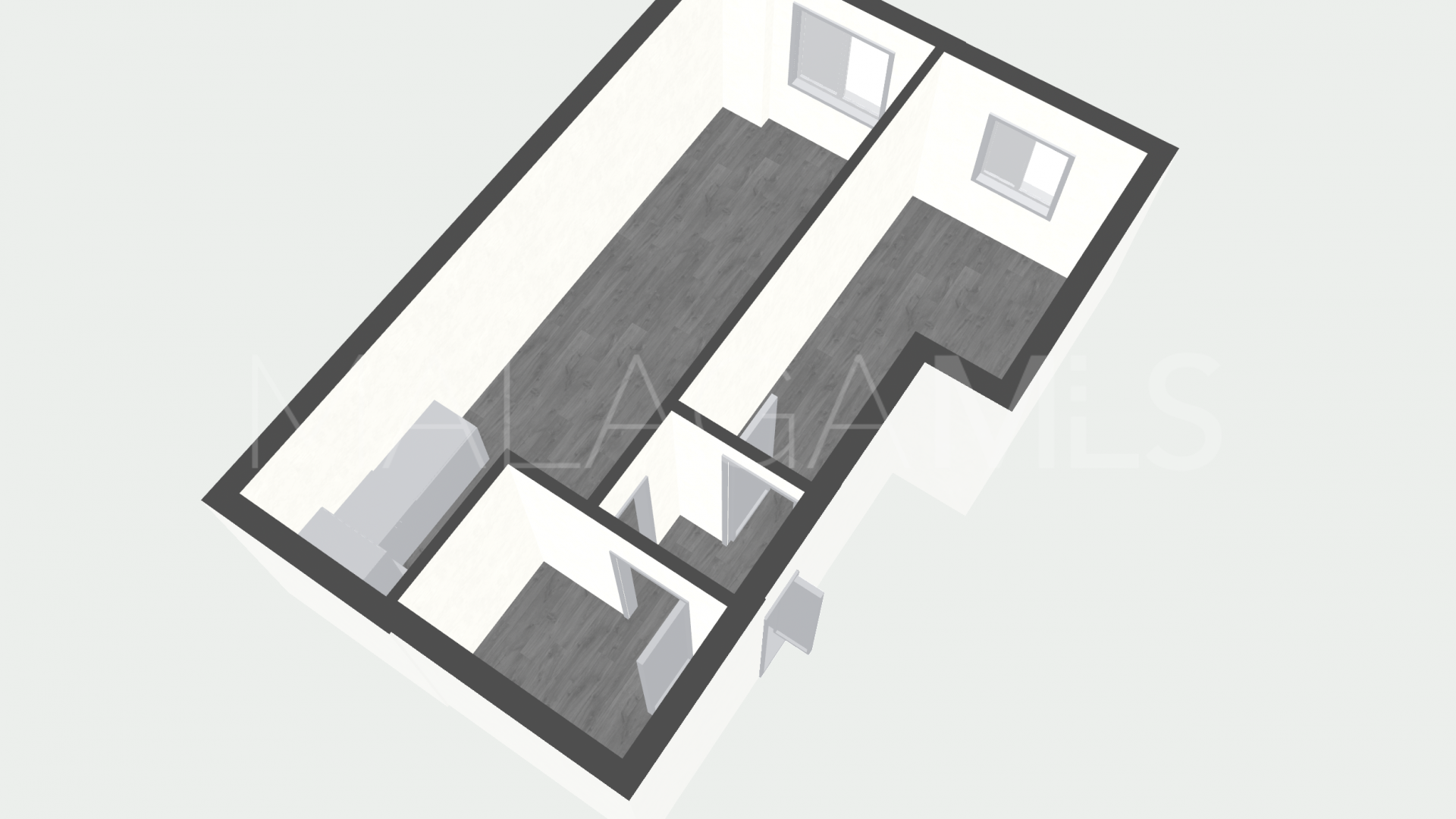 Ground floor apartment for sale in Perchel Norte - La Trinidad with 1 bedroom
