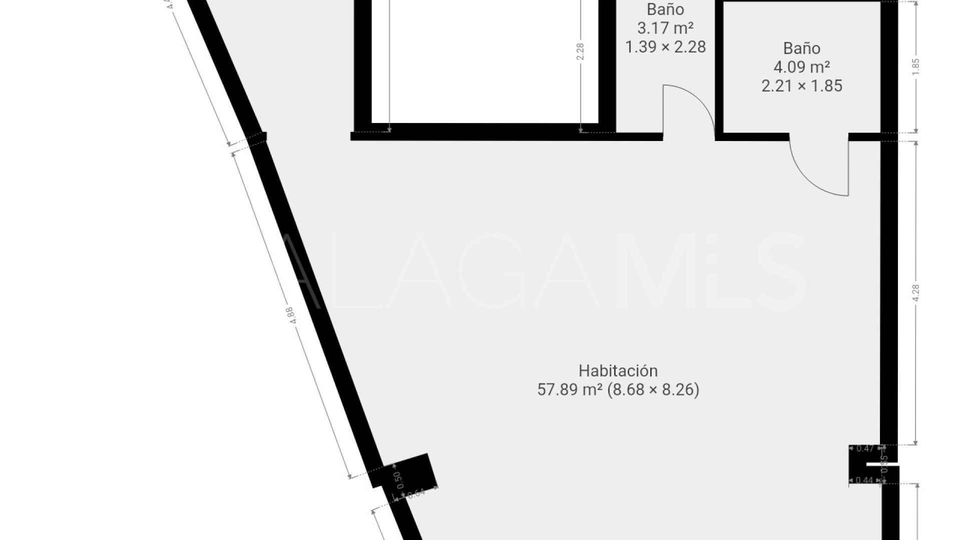 Apartamento de 1 bedroom for sale in La Goleta - San Felipe Neri
