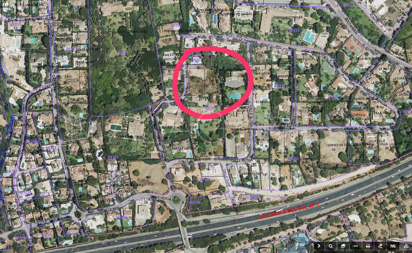 Tomt for sale in Marbella Golden Mile