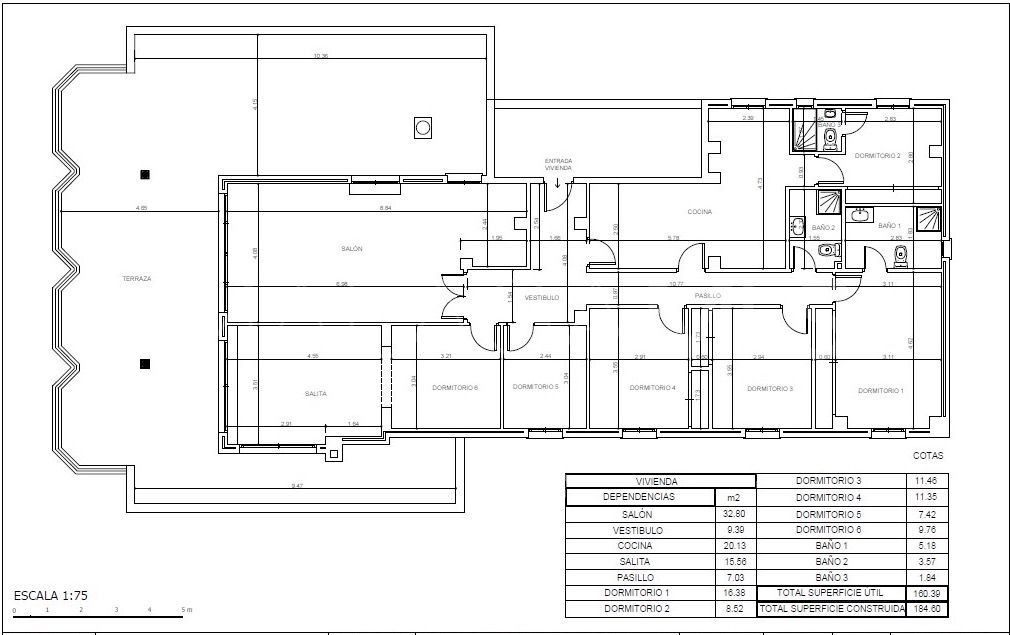 For sale El Limonar penthouse with 5 bedrooms