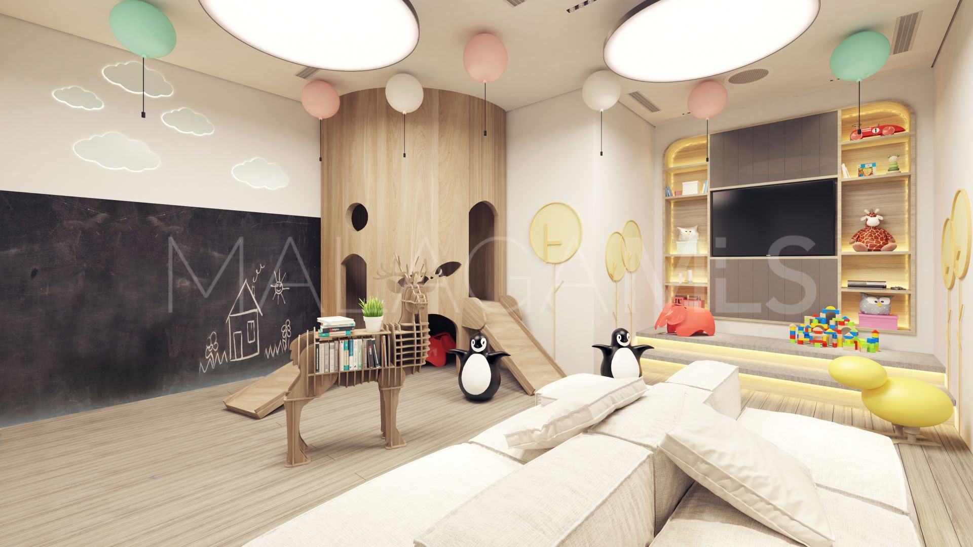 Atico duplex for sale with 4 bedrooms in Malaga