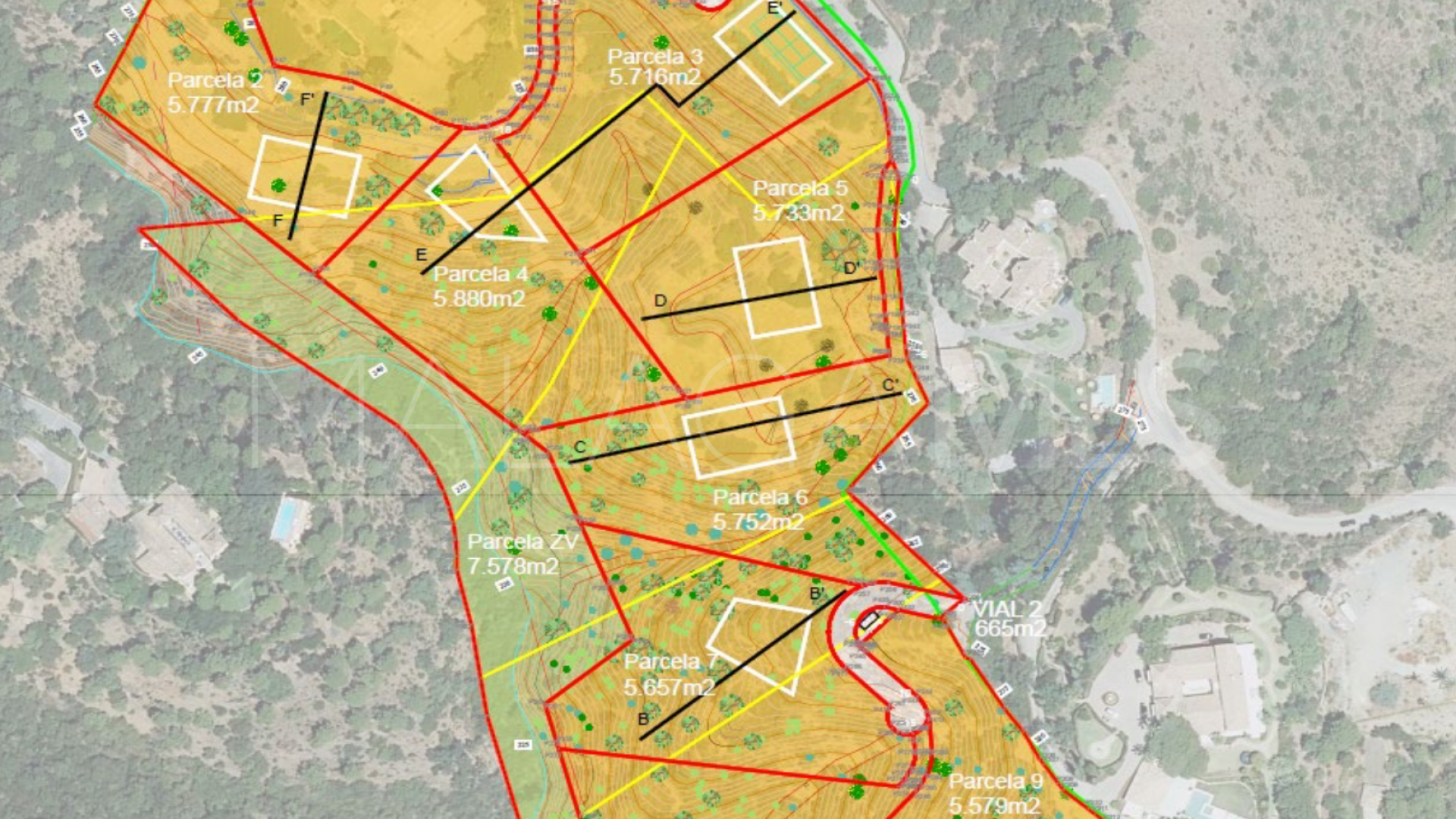 Tomt for sale in El Madroñal