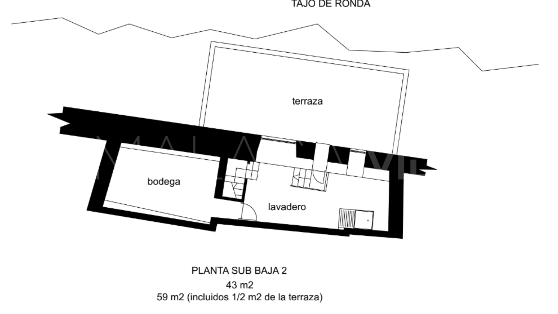 Maison de ville for sale in Ronda Centro