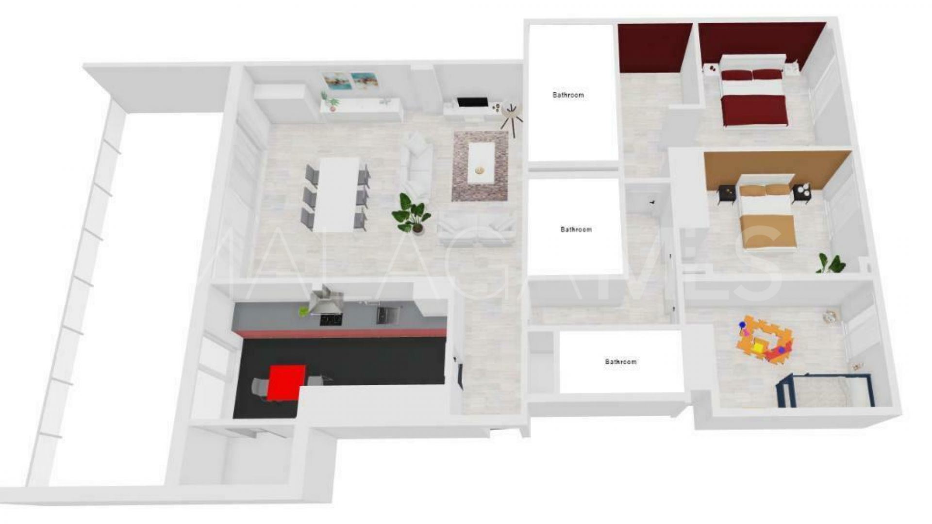 Apartamento with 3 bedrooms a la venta in Chullera