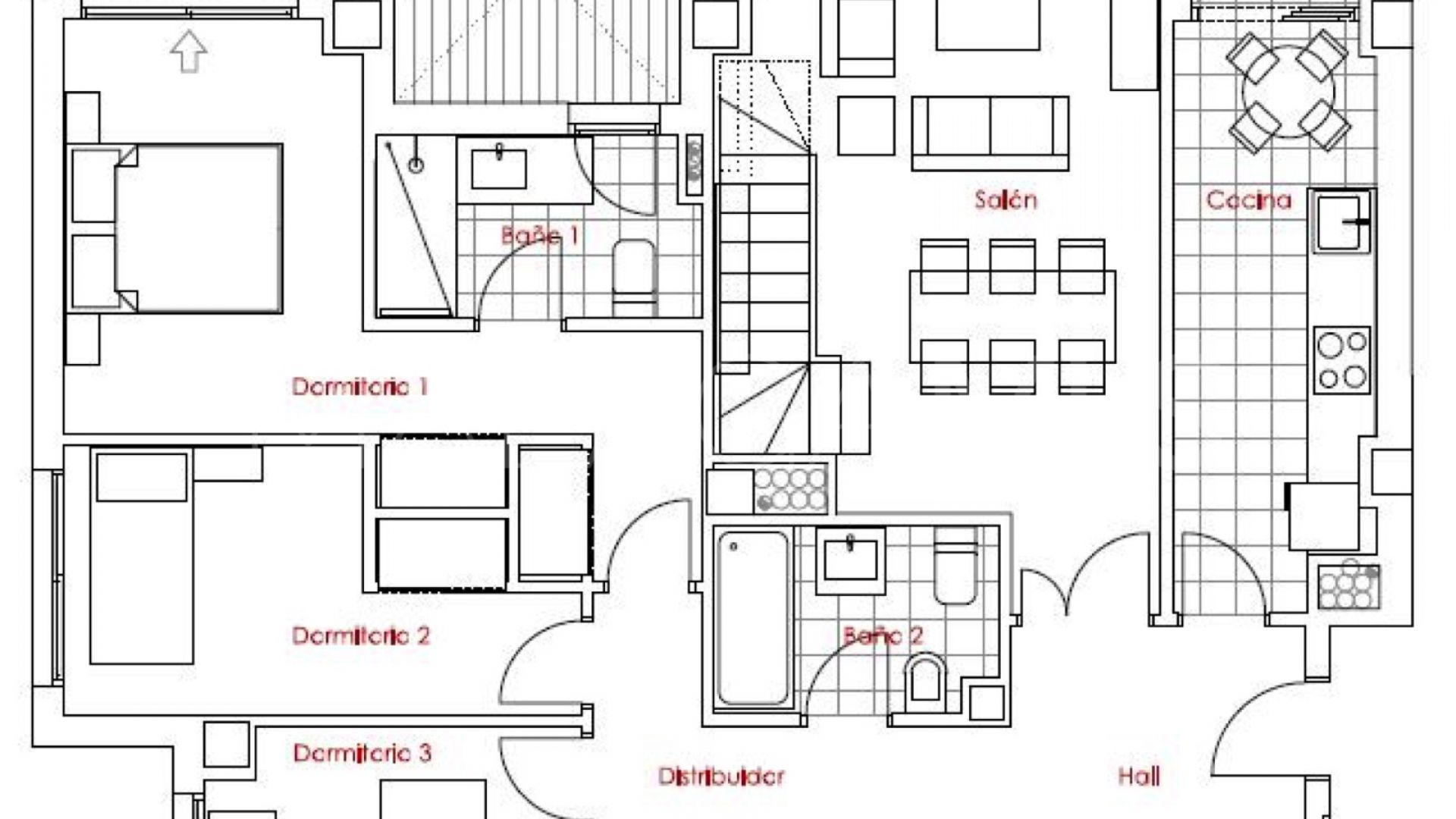 Atico duplex a la venta in Estepona Centro with 3 bedrooms