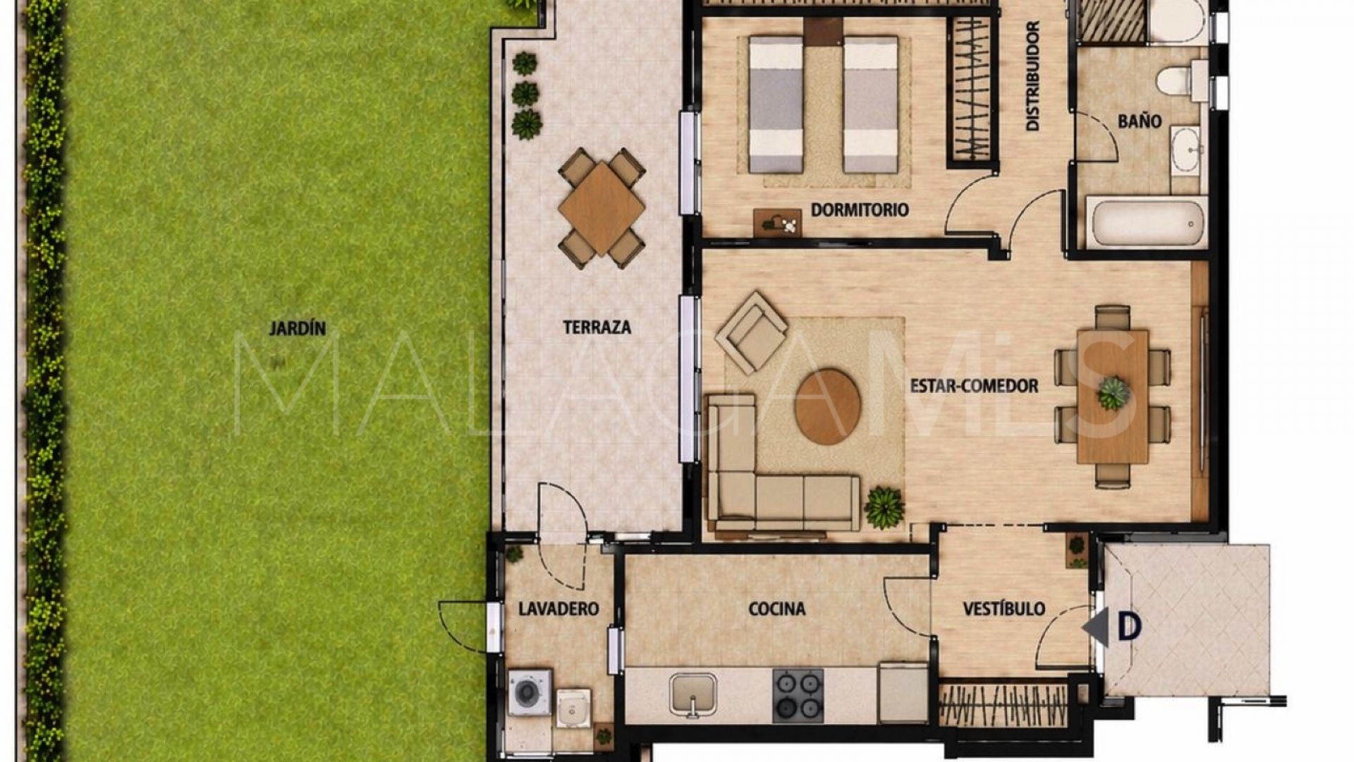 Apartamento planta baja for sale in Terrazas del Rodeo