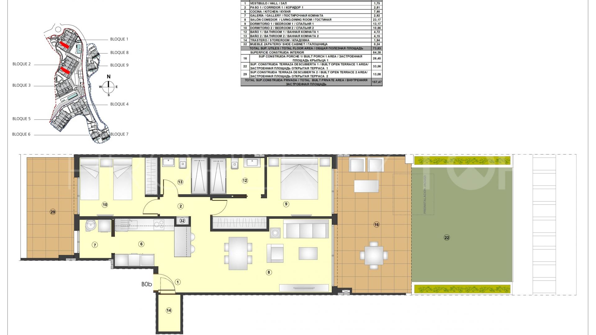 Apartamento planta baja a la venta con 2 dormitorios en Selwo