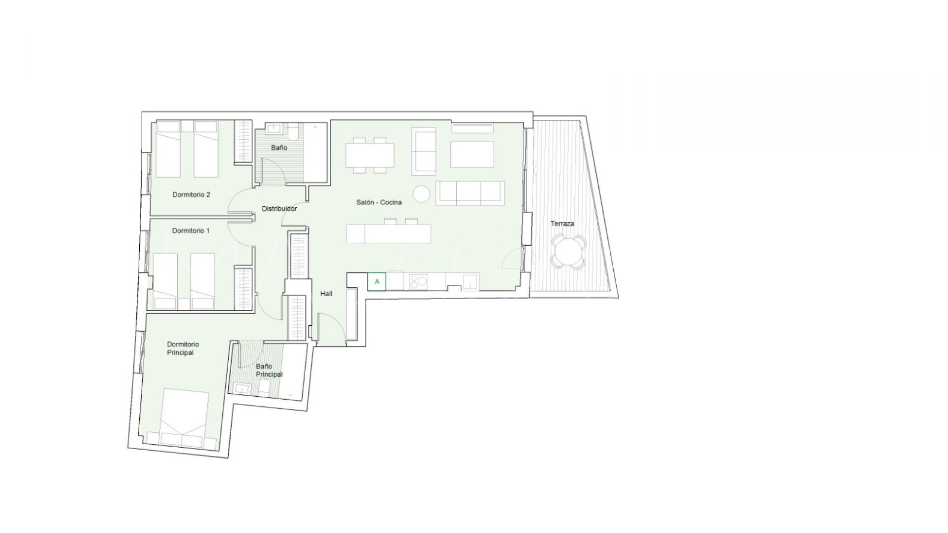 Buy apartamento in Estepona Oeste with 3 bedrooms