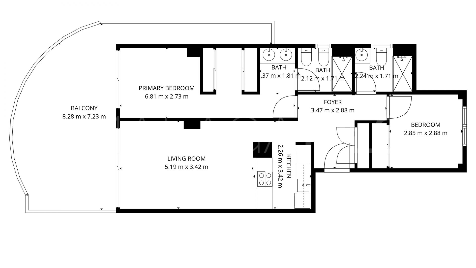 El Higueron 2 bedrooms apartment for sale