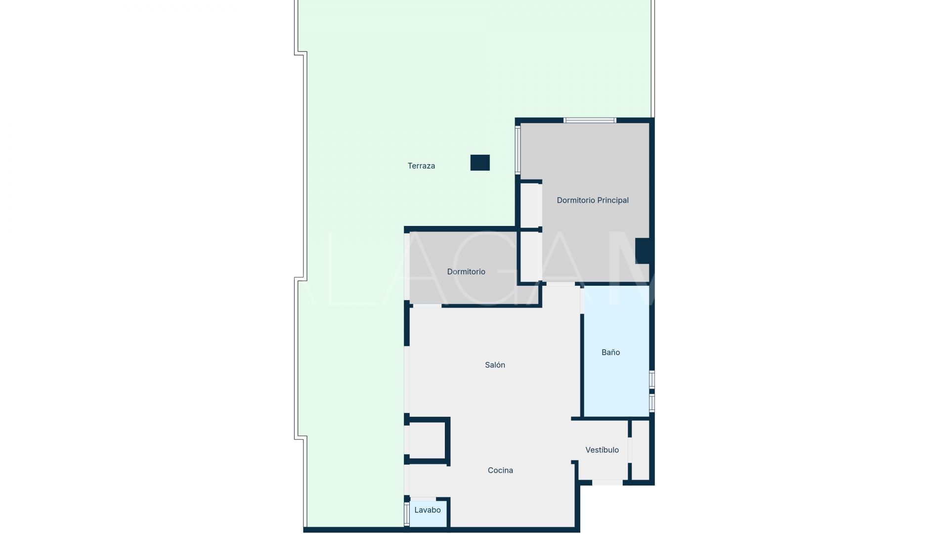 Appartement terrasse for sale in Terrazas del Rodeo