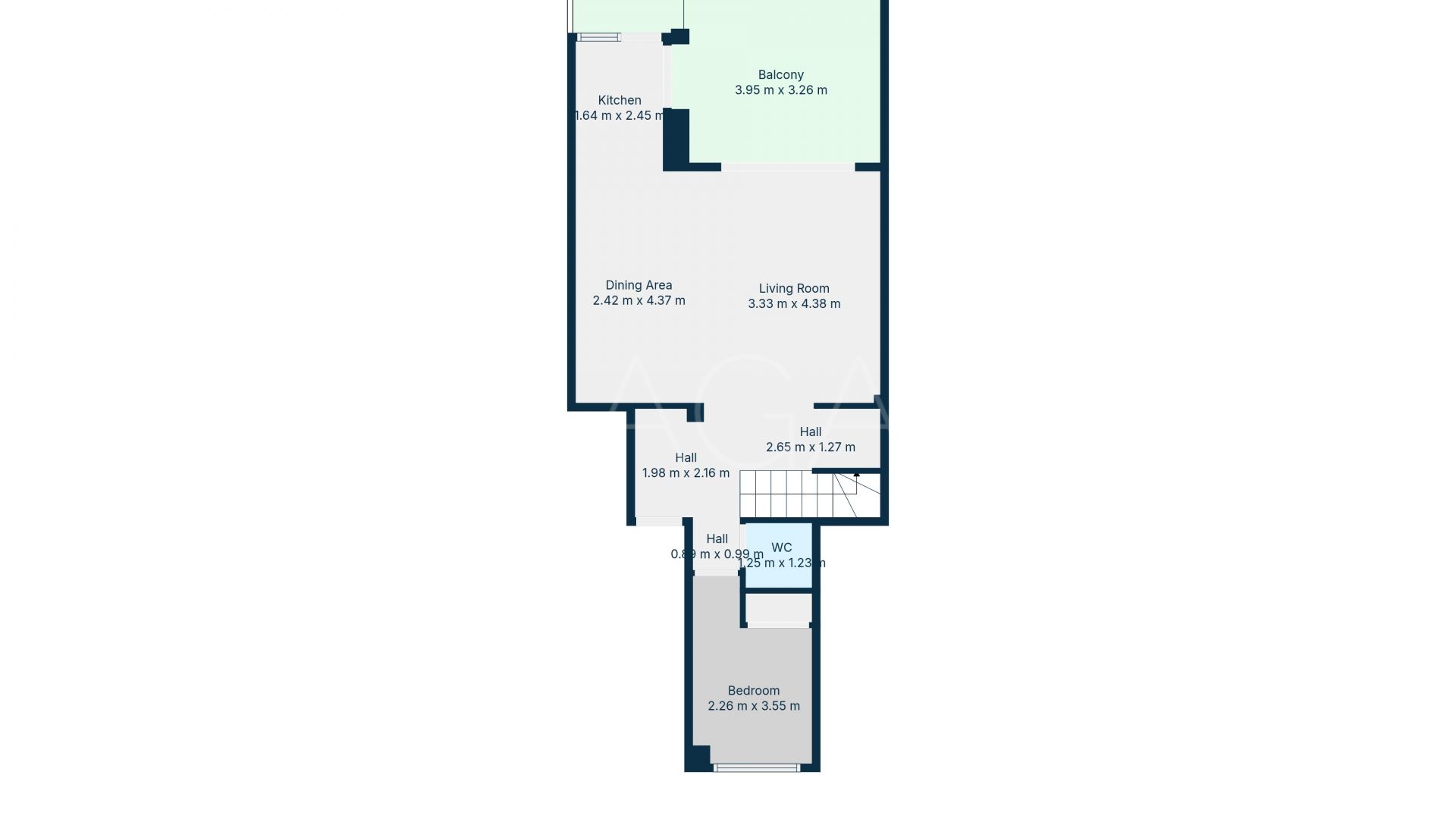 Tvåvånings takvåning for sale in El Dorado