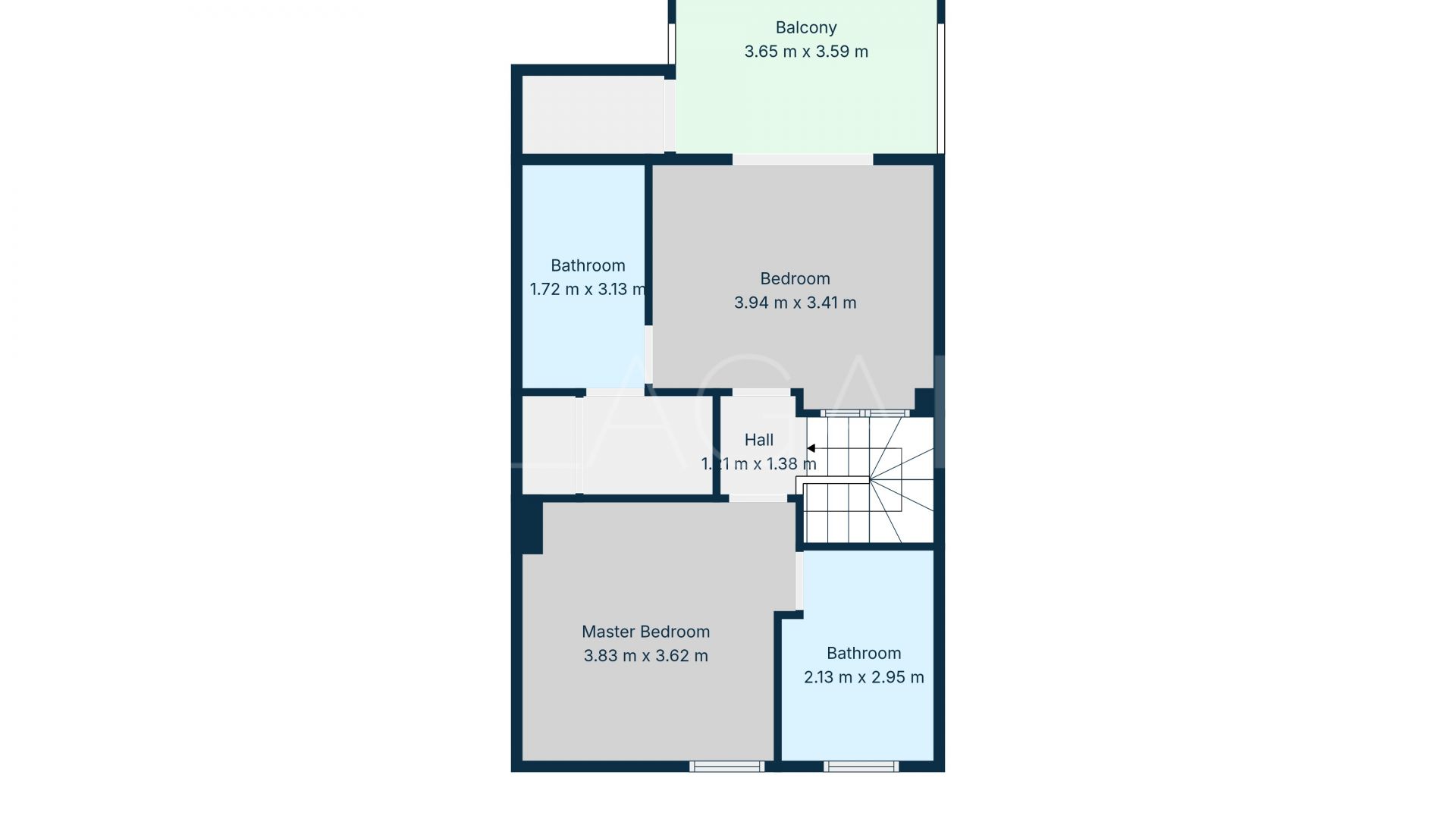 Tvåvånings takvåning for sale in El Dorado