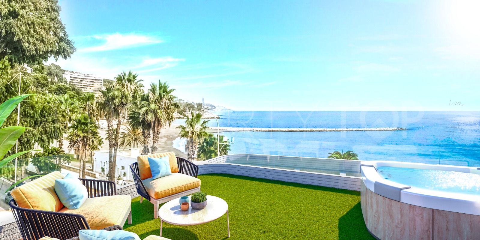 For sale duplex penthouse with 2 bedrooms in El Limonar