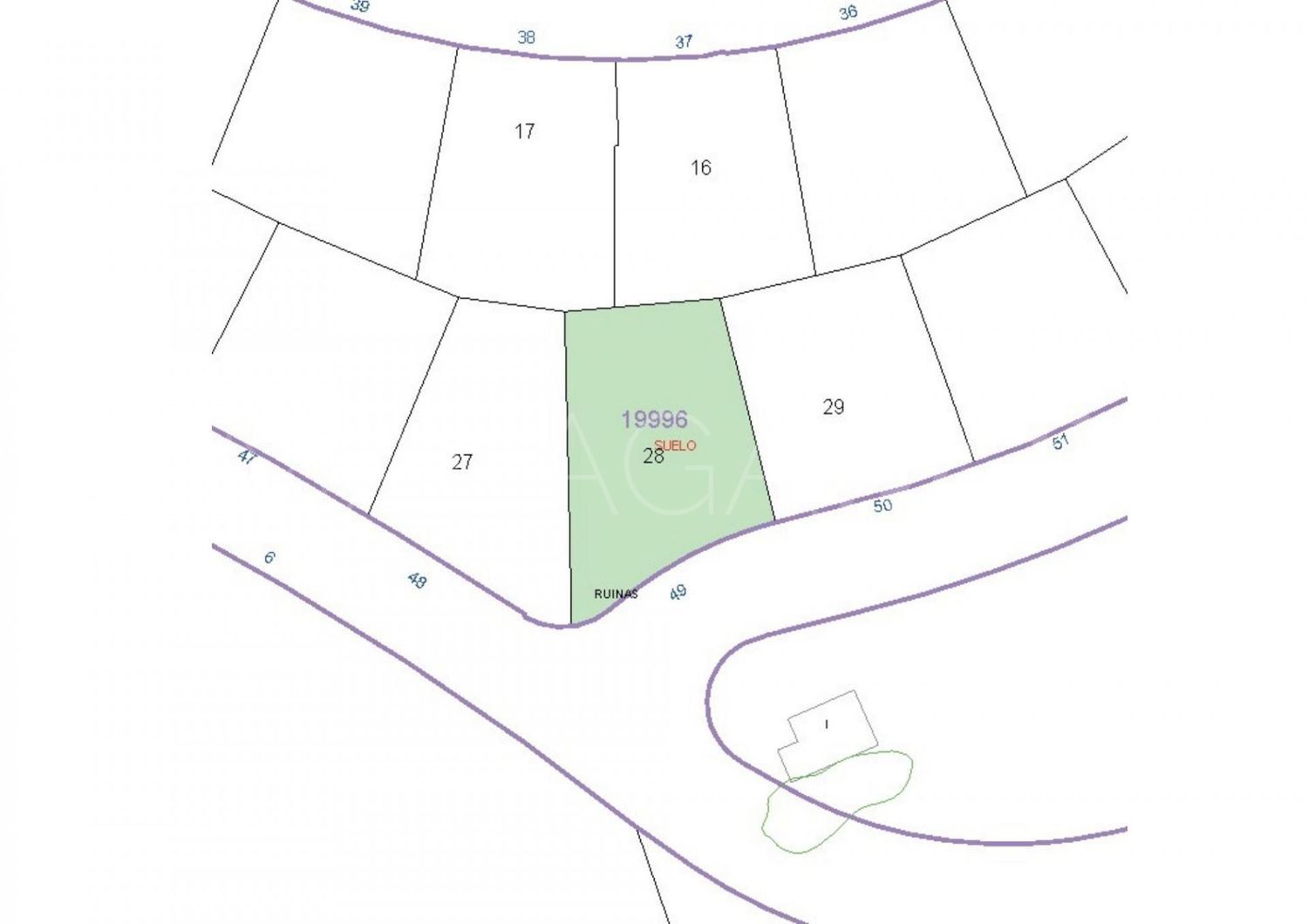 For sale Bahia de Casares plot