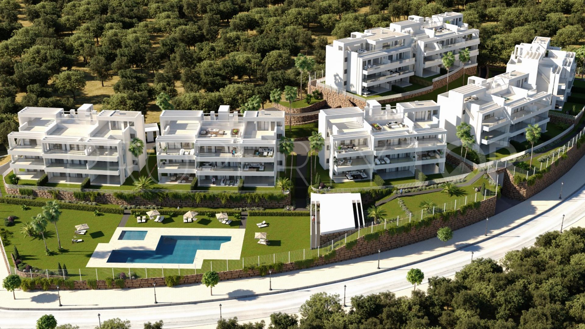 Comprar apartamento planta baja en Azahar de Estepona con 2 dormitorios