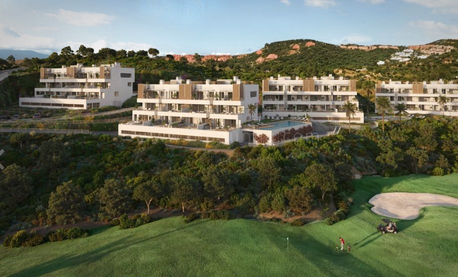 Apartamentos junto al golf con vistas panorámicas en La Cala de Mijas