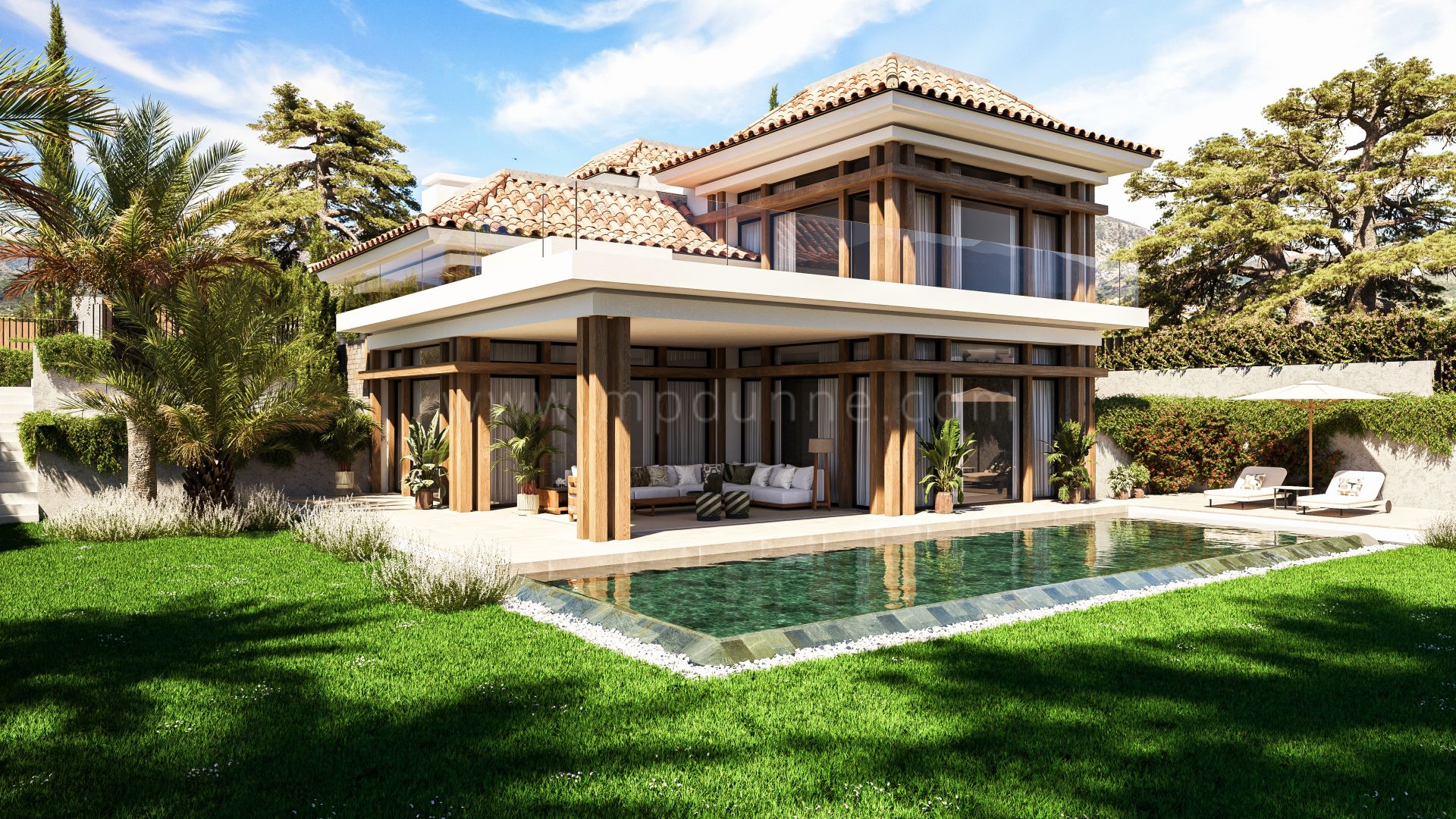 Villa neuve en construction, Lomas del Rey, Marbella Golden Mile