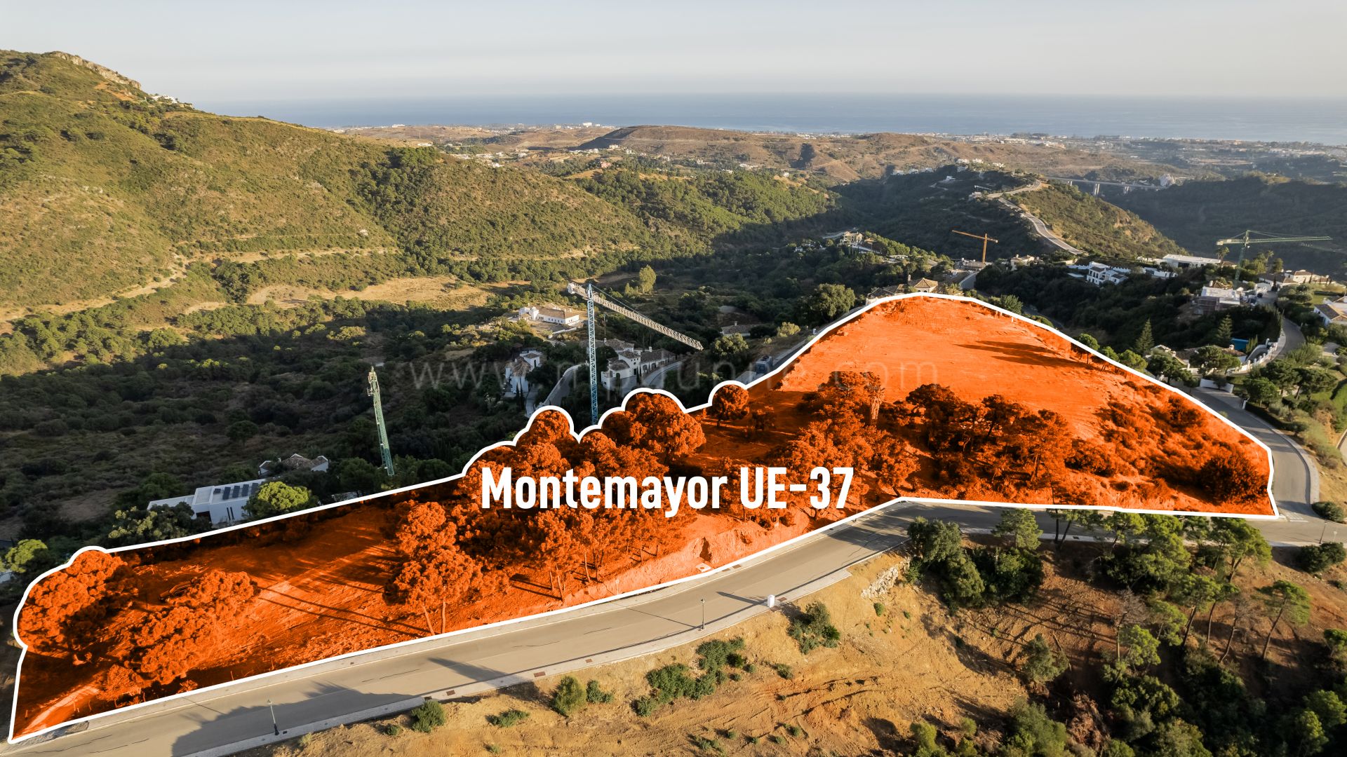 Grundstück Monte Mayor mit 360-Grad-Panoramablick