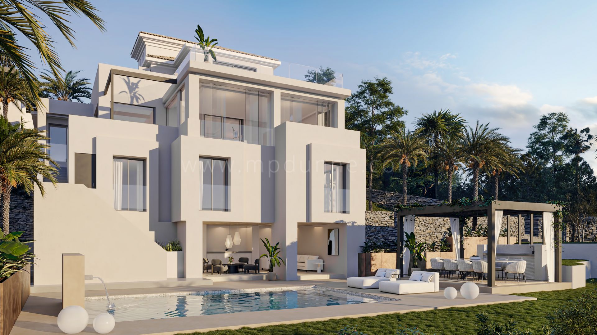 New Andalucian-style villa, in gated community, Nueva Andalucia