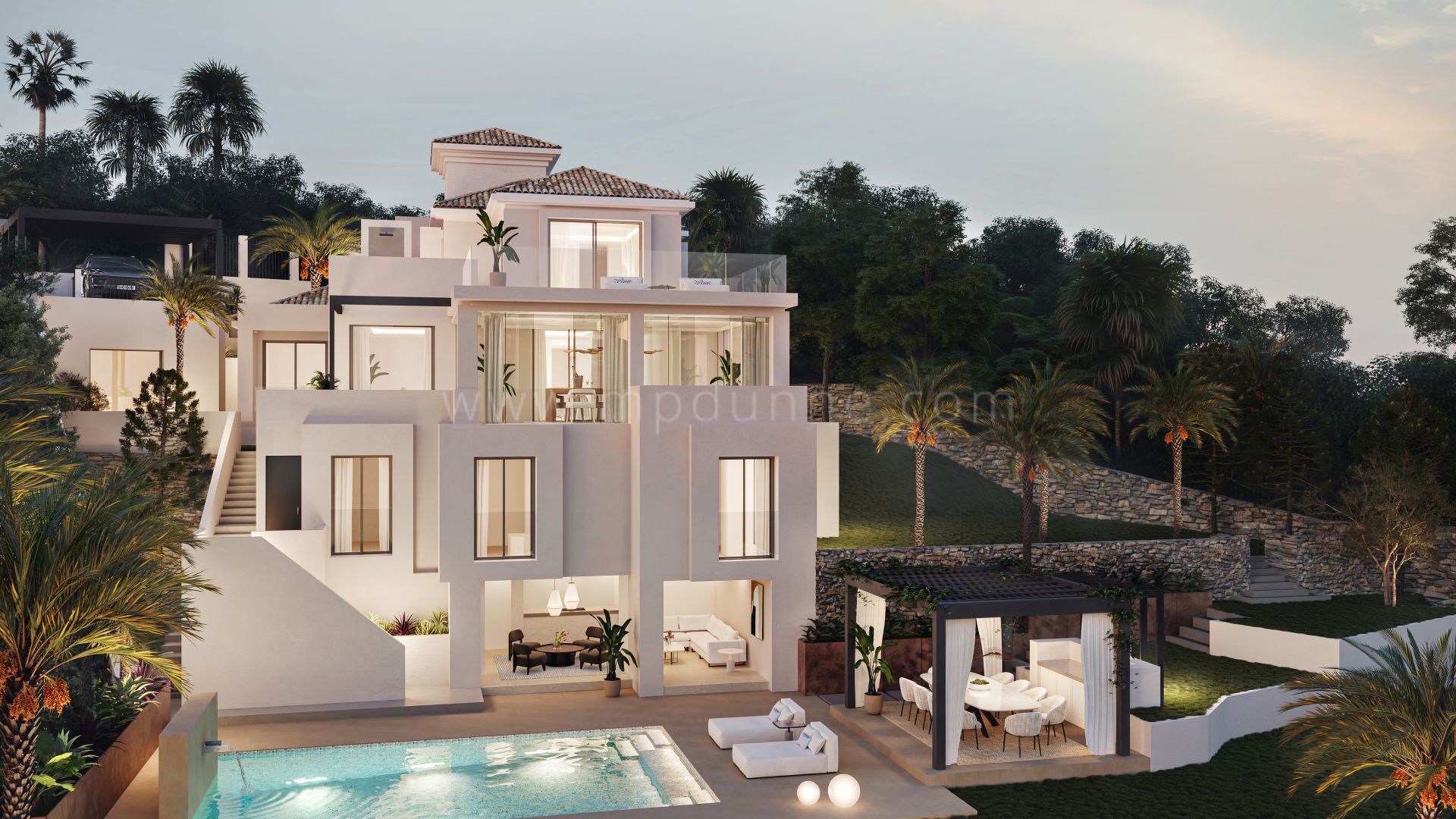 Neu erbaute Villa im andalusischen Stil in einer Wohnanlage in Nueva Andalucia