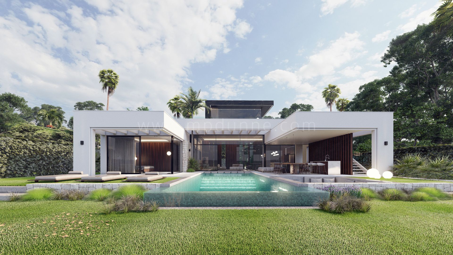 Villa contemporánea en construcción en Aloha, Nueva Andalucía
