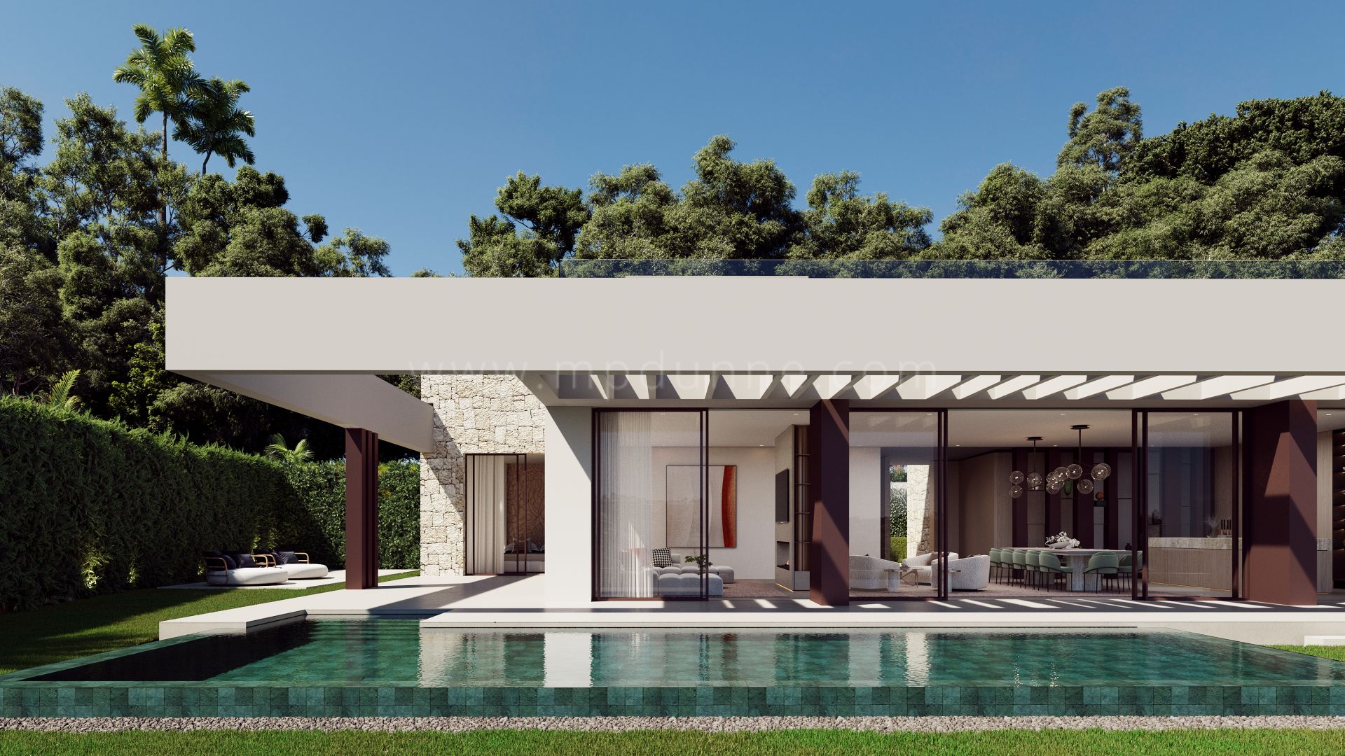 Villa Tesalia Villa de golf de style contemporain en première ligne à Nueva Andalucia, Espagne.