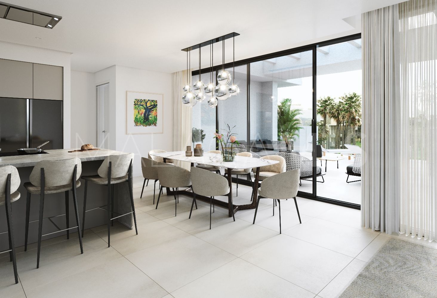 Buy Estepona ground floor apartment with 3 bedrooms