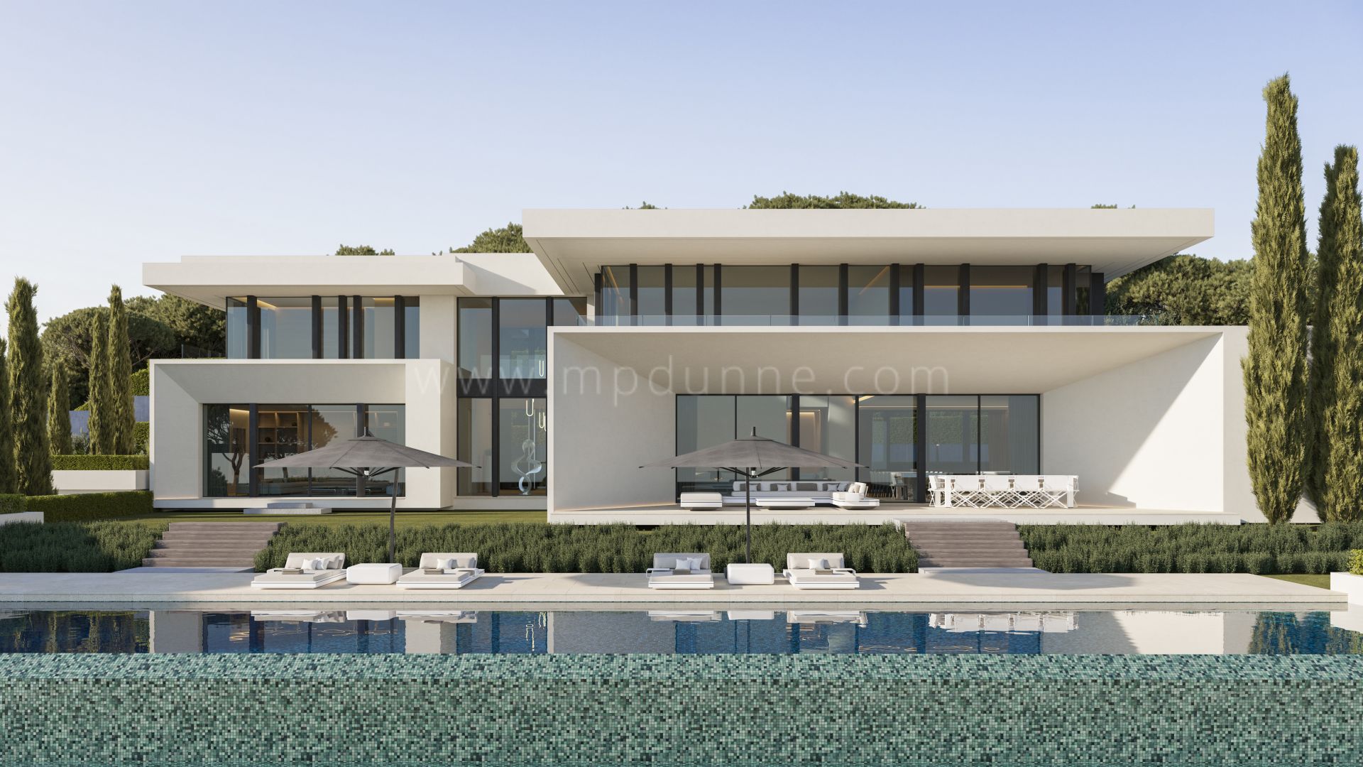 Villa de lujo de seis dormitorios con spa y vistas al mar en Benahavís