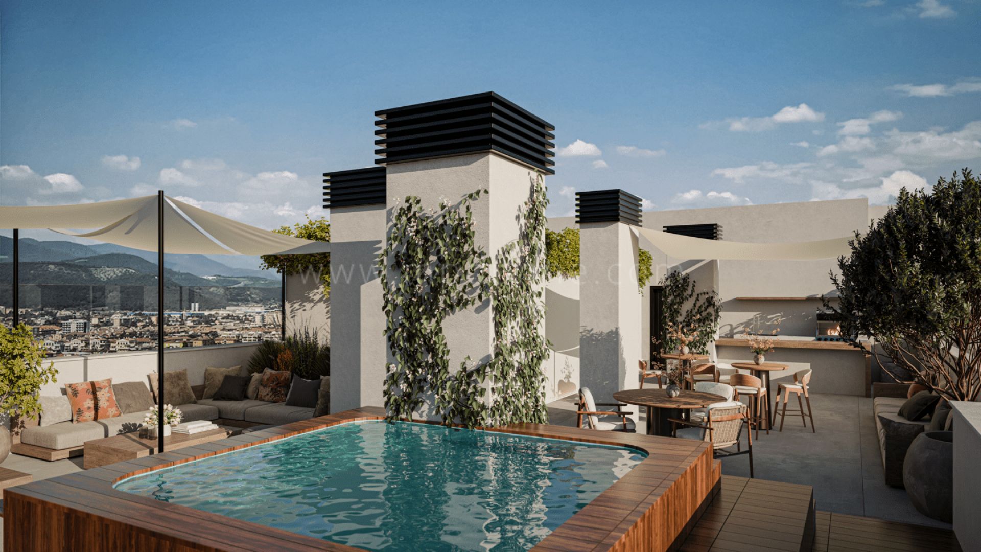 Apartamento de Dos Dormitorios con Terraza en Las Mesas, Estepona