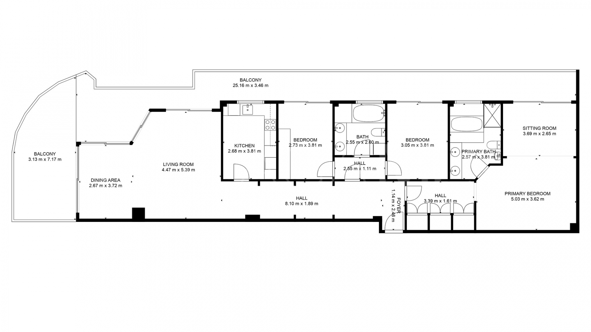 Apartamento a la venta in Magna Marbella with 3 bedrooms