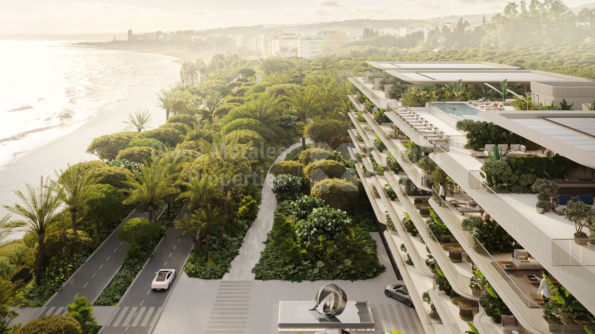 Estepona Town, Exceptional beachfront forty villa-like residences in Estepona