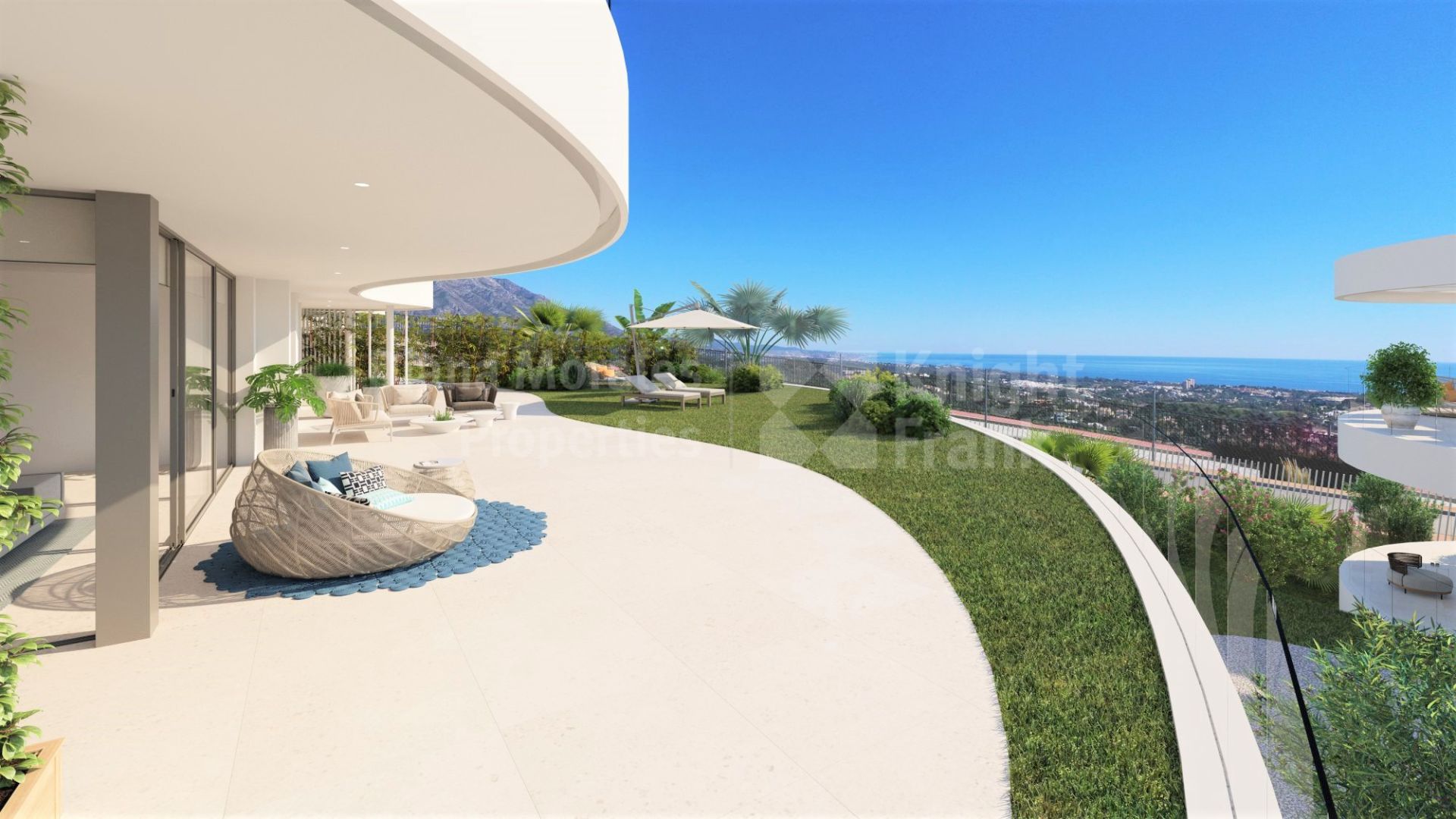 Benahavis, Spacious apartments with 2, 3 or 4 bedrooms with sea views