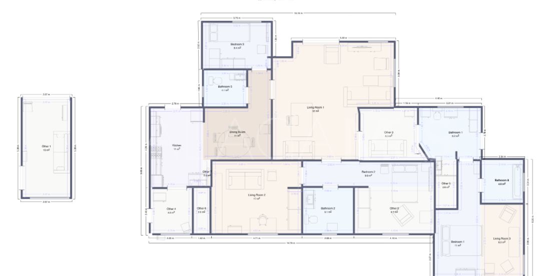 Casa a la venta in Guadalmina Alta with 5 bedrooms