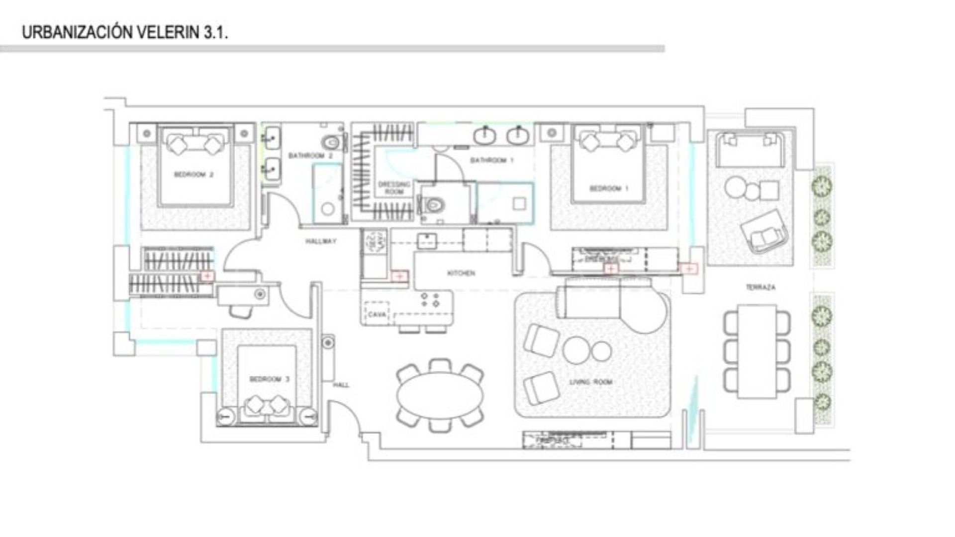 For sale Bahía del Velerín ground floor apartment with 3 bedrooms