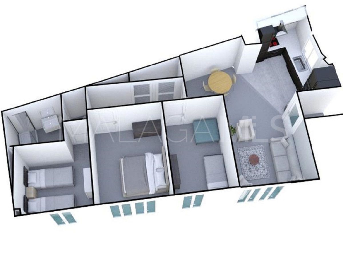 Markplanslägenhet for sale in Malaga - Centro