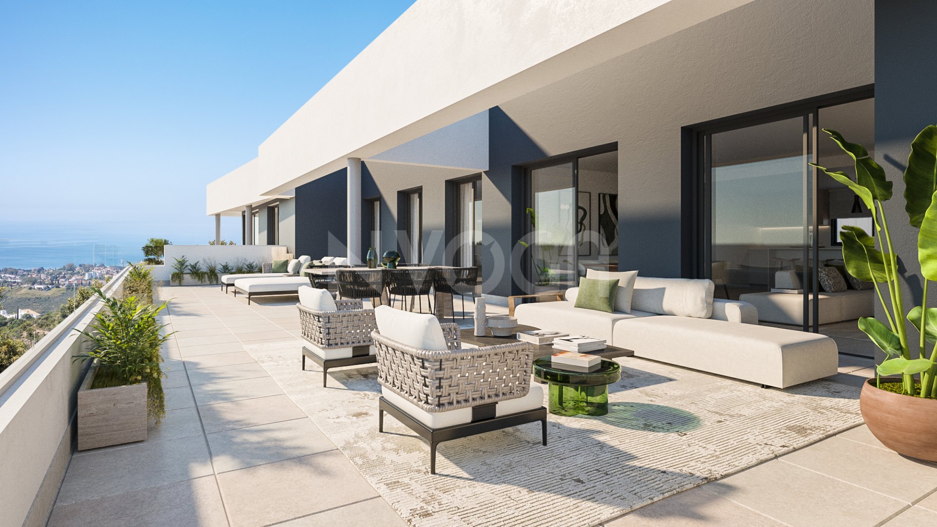 Magnificent new build flat with sea views and close to all amenities in Los Altos de Los Monteros, Marbella.