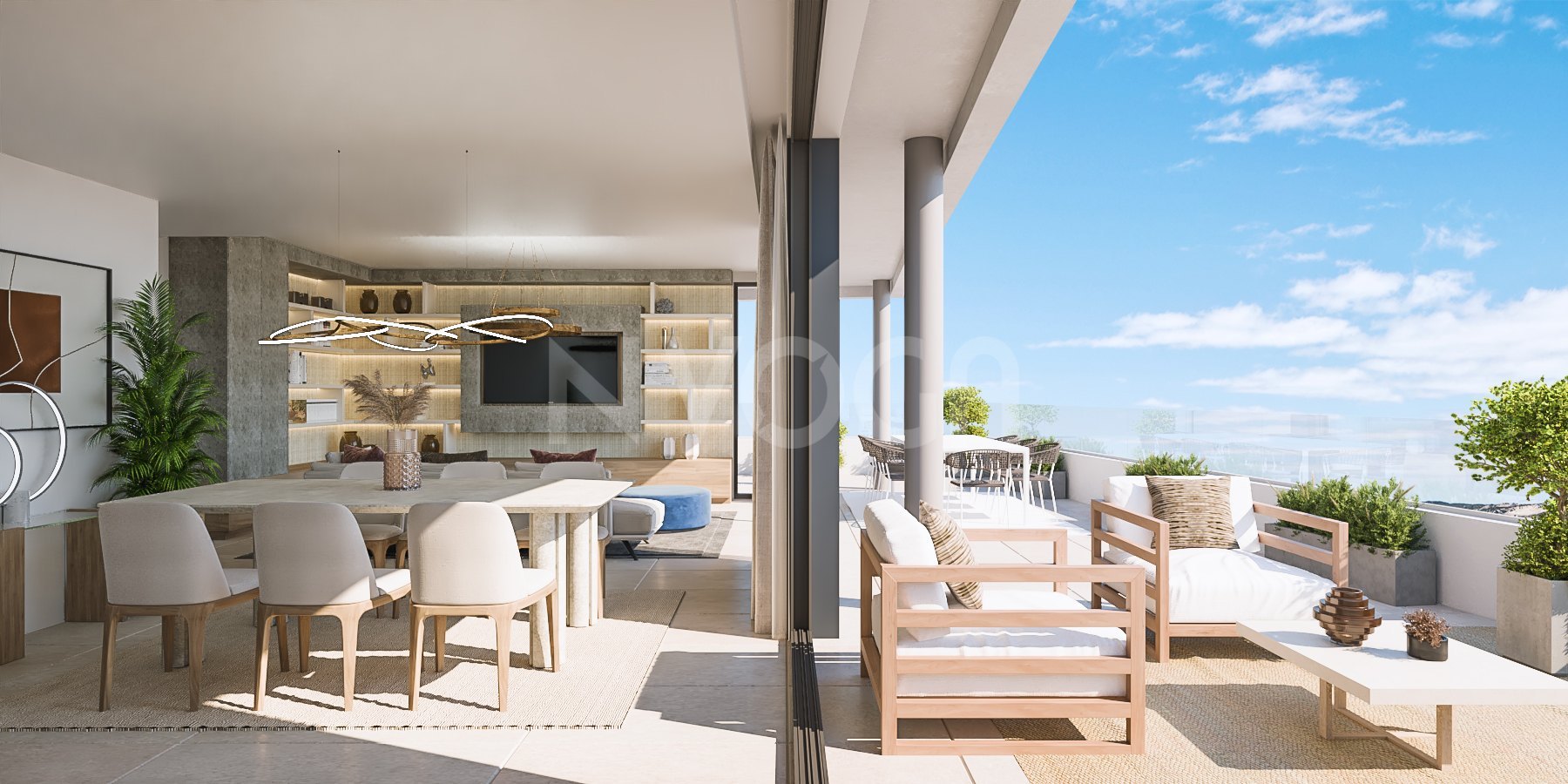 Magnificent new build flat with sea views and close to all amenities in Los Altos de Los Monteros, Marbella.