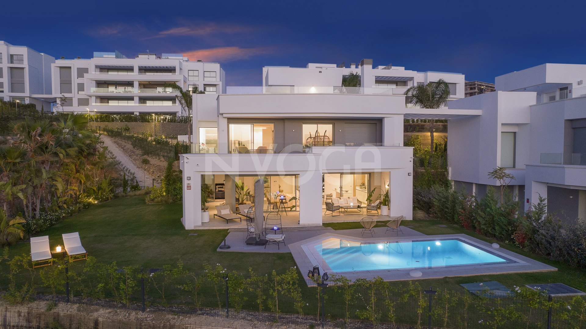 Exceptional luxury frontline golf newly built villa with stunning sea & golf views