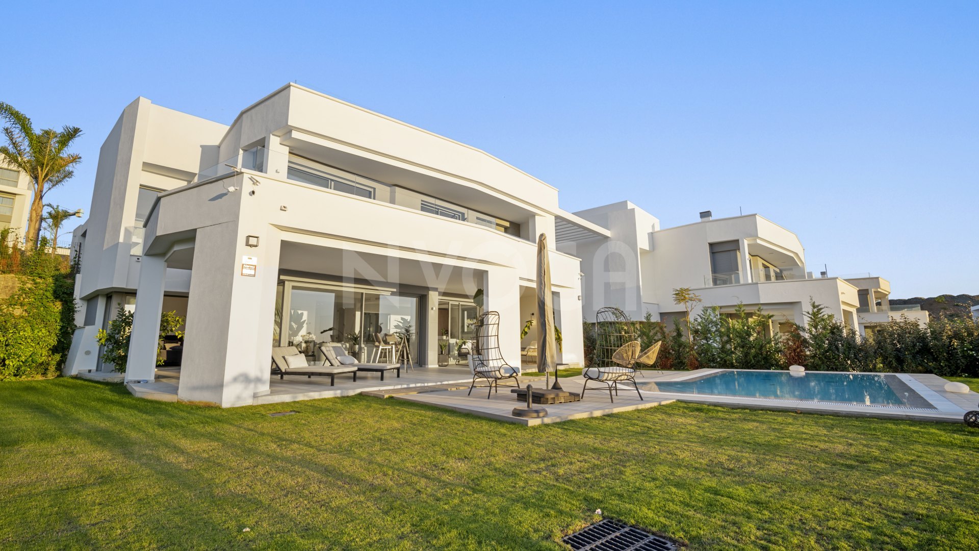 Exceptional luxury frontline golf newly built villa with stunning sea & golf views