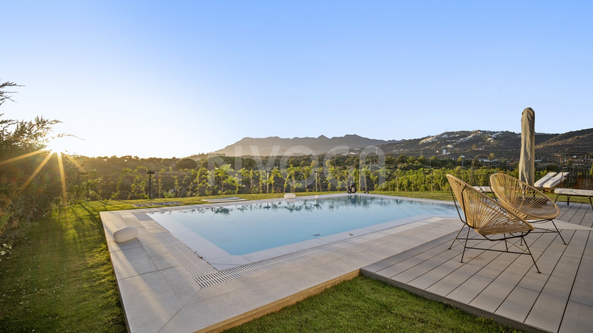 Exceptional luxury frontline golf newly built villa with stunning sea & golf views