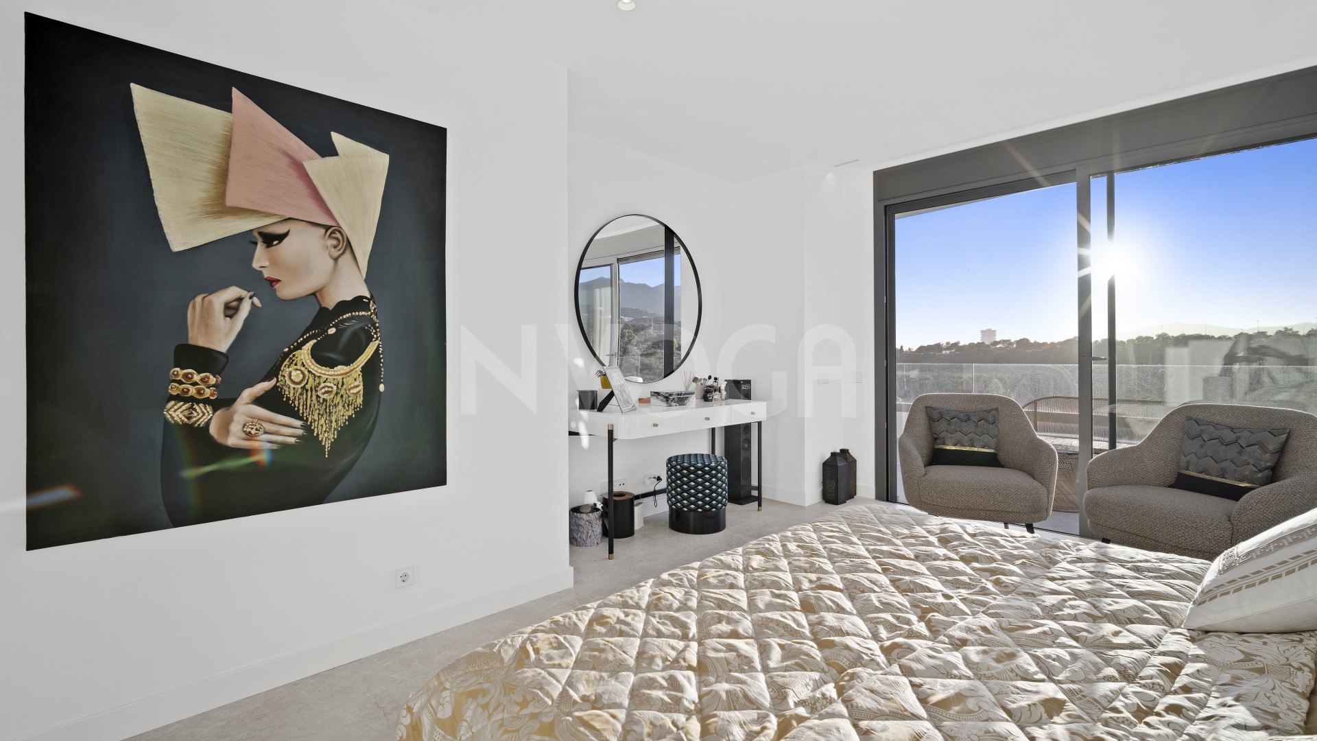 Exceptional luxury frontline golf newly built villa with stunning sea & golf views